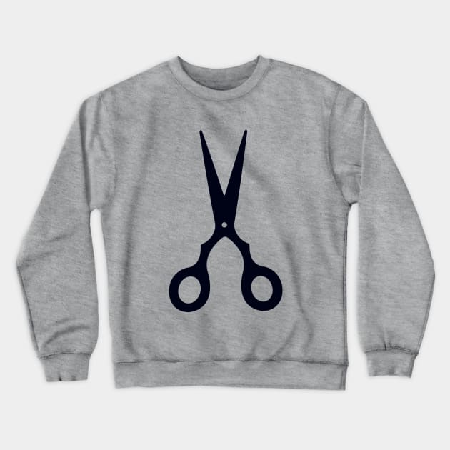 Black Scissors Crewneck Sweatshirt by XOOXOO